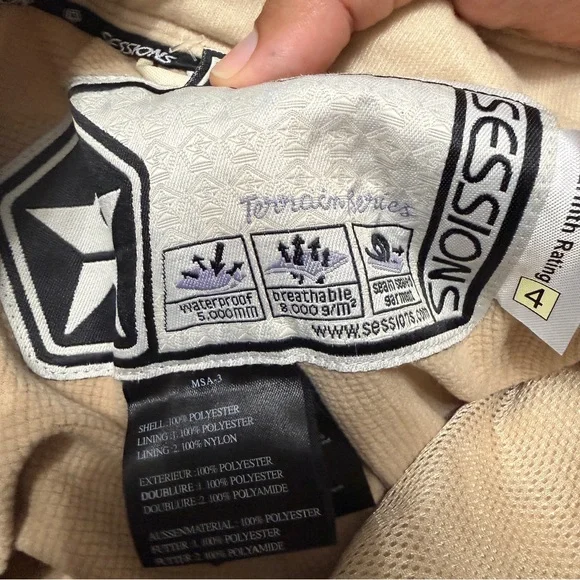Sessions Motion Avery Plaid Waterproof Snowboard Ski Pants RECCO Size Small - Picture 13 of 16